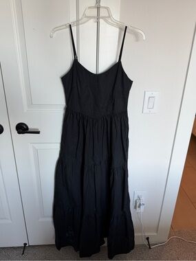 Hunter Bell Walker Classic Black Spaghetti Strap Maxi Dress